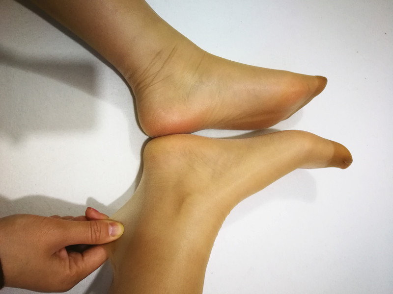 Thế hệ thứ hai dầu sáng vành đai gót chân nam giới gợi cảm JJ bộ quần legging siêu mỏng vớ trong suốt vớ cổ cao