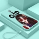 Redmi 9/сторона кубика Рубика — светло-голубой — очки для девочек + закаленная пленка + силиконовый ремешок того же цвета