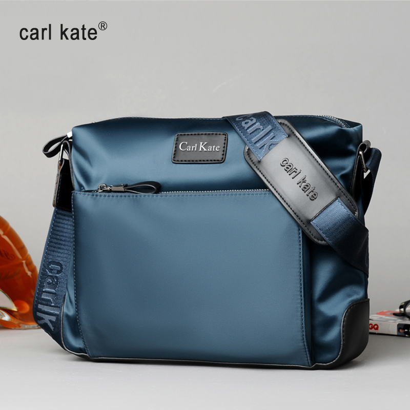 CarlKate Men's Bag Quality Casual Shoulder Bag Men's Oxford Cloth Slanted Bag Horizontal Hanging Bag Fashion Tide Brand Backpack
