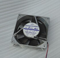Disassembly Sanyo brand aluminum shell cooling fan DC 12V specification 12cm*12cm