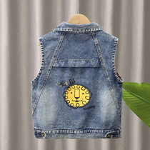 2022 Couts Fall New Boy Cowboy Horse Chia Children Casual Cartoon Jacket Boy Fashion Foreign Air Blouse