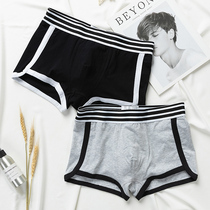 Casual cotton underwear mens boxer pants head low waist boxer sports style cotton pants size 2