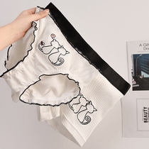 Couple underwear cotton comfortable cute new one man a woman underwear pure sexy solid color couple set