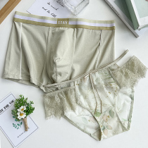 Couples underwear Modale Cotton breathable one man and one woman Sexy lace couple suit to send boyfriend Seven New Years gifts