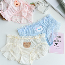 Net Yarn Briefs Lady Summer Breathable Ultra Slim TRANSPARENT SEXY TRIANGLE DAY TYING LACE GIRL PURE DESIRE UNDERWEAR