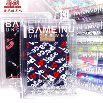 Bamino Ice Silk seamless mens boxer knickers four-corner pants printed personality underwear young men