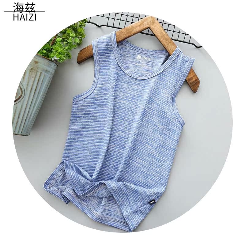 Hiz childrens mùa hè mô hình mỏng mới vest ở tốc độ con thể thao khô mồ hôi cậu bé lớn vest trẻ nhỏ không tay.