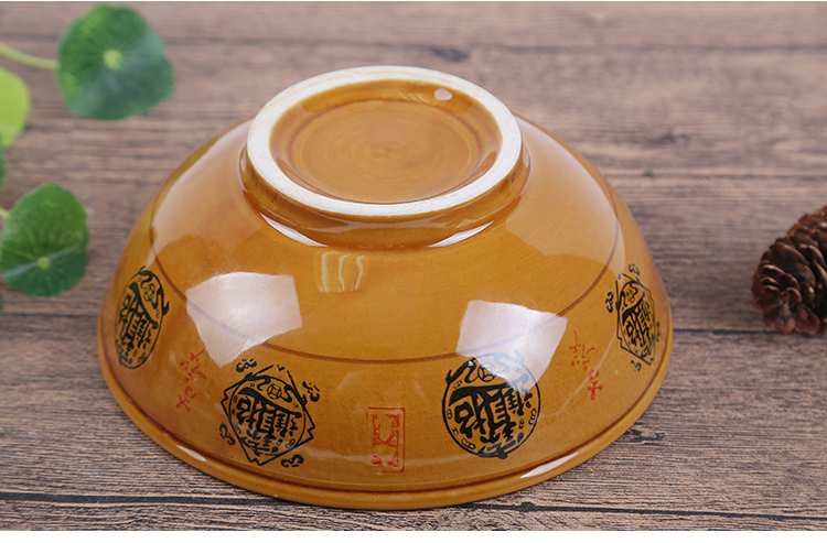 Bộ đồ ăn bát cổ điển hoài cổ Trung Quốc phong cách may mắn kho báu bát gốm bát canh bát bát ramen bát dao kéo đũa ăn cơm