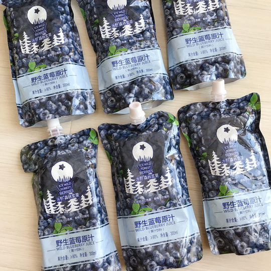 Bingye Forest Berry Northeastern Daxinganling Blueberry Original Berry Juice Concentrated Drink Drink Far Flavor