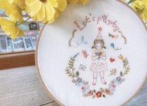 Artisan Maru autumn new fairy tale series MY PARTY hand-embroidered DIY material bag hanging painting