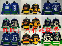 Vancouver Canucks Pettersson Hughes Jersey温哥华法裔冰球衣服