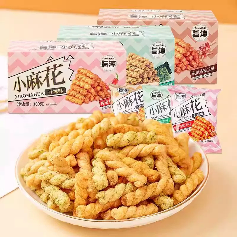 【首单+签到】小麻花零食整箱大礼包100g