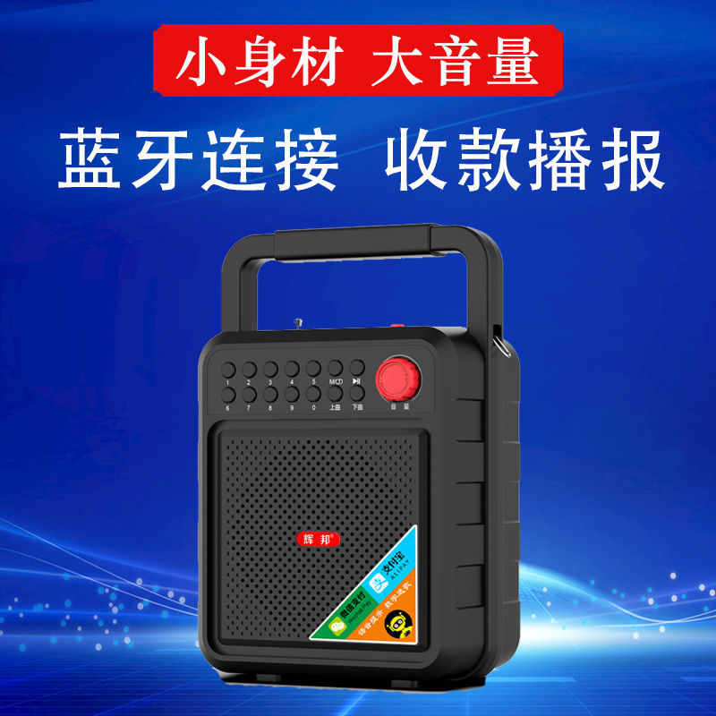 Icebreaker Collection Audio Alipay Market Wireless Bluetooth Speaker WeChat QR Code Collecting Payment Prompt Voice