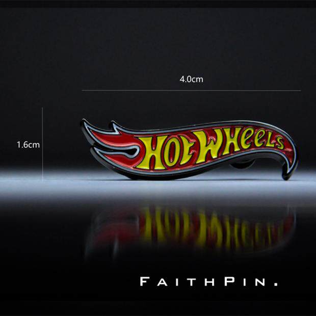 风火轮 hotwheels 官方授权 合金胸针首版 超宝镀金 普宝镀银徽章详情1