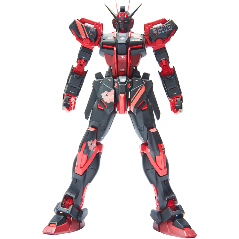 MG 1/144 GAT-X105 Alie Strike Gundam Ver.RM China Red Color + Full Pack Set