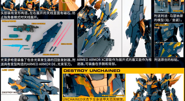 Mô hình Bandai 1/60 PG RX-O [N] Máy báo cáo Unicorn II Banshee NORN / Gundam - Gundam / Mech Model / Robot / Transformers đồ chơi gundam giá rẻ
