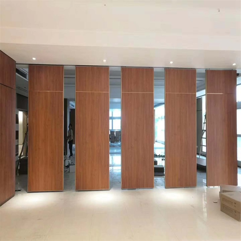 Hotel mobile activity high partition wall hotel box glass soundproof sliding door folding rotating office screen