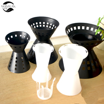 Bouquet Liner Trumpet Small White Flowers Packaging Plastic Model Flower Arrangement God Instrumental Sword Cylinder Flower Base Flower Transparent 99 Dot