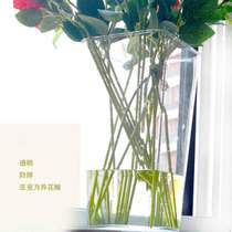 New flower barrel wake-up flower bucket flower machine transparent crystal acrylic bottle flower shop flower flower flower flower shop with vase square mouth round flower shop