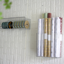 Acrylic light extravagant ribbon frame wrapping paper placing barrel hanging storage case tonming material rectangular wire with box