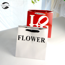 love floral gift box handbag square kraft bags lucky loving bouquet See flowers are welcome gift bag box packaging