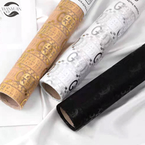 Bouquet Packaging Yarn Big Sign Louis Yarn Flowers Packaging Yarn Paper Double G Hot Gold Mesh Yarn Wrap Flowers Rose black Fancy Dress