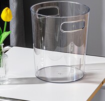 Transparent acrylic handle Awakening Flower Barrel Flowers Barrel Tabletop Pendulum Flowers Light Extravagant And Tumble Hand Bucket Round Minimalist Straight Drum