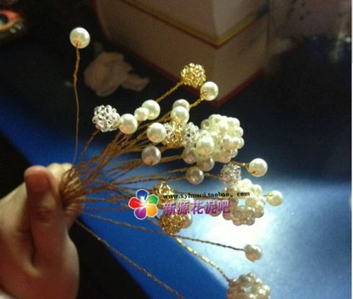 Золото и серебро 22#Craft Iron Wire Gearl Ручная цветущая сеть цветочные материалы ручной работы 20