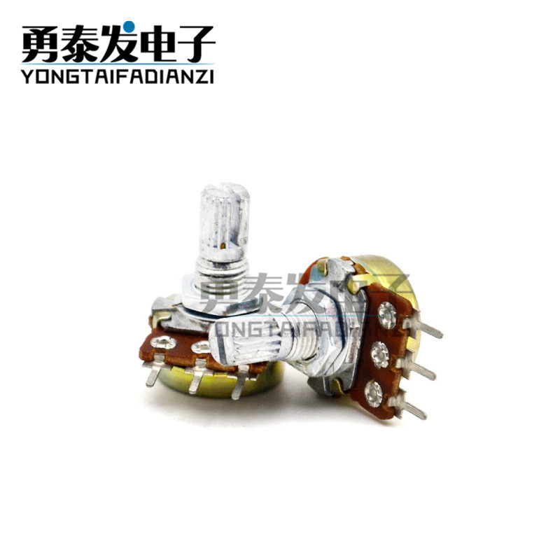 WH148 B10K SINGLE POTENTIOMETER HANDLE LENGTH 15MM B1K2K5K20K50K100K250K500K1M