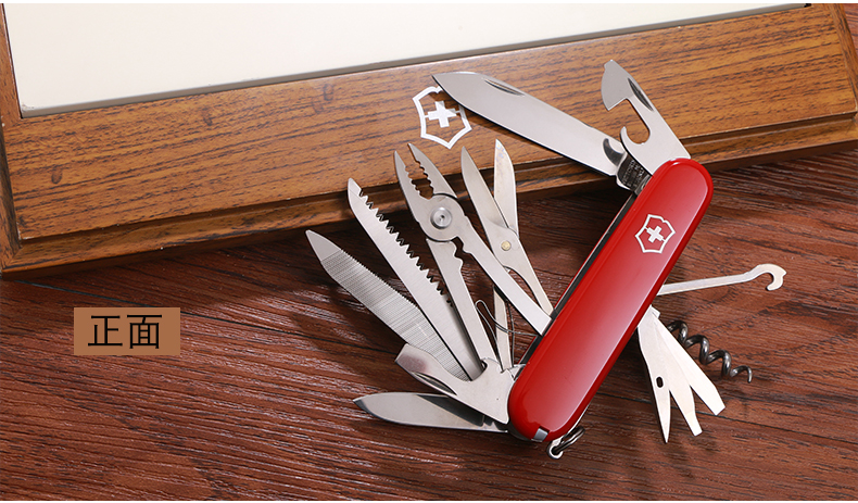Victorinox chính hãng dao quân đội Thụy Sĩ chính hãng Đa chức năng Dao gấp Thụy Sĩ 91MM nghệ nhân (màu đỏ) 1.3773 dao quân đội Thụy Sĩ