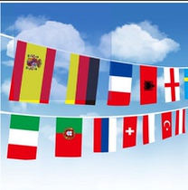 2016 France European Cup string flags 24 countries hanging flag-bar fans decorated with flags of the world flag countries to be set to do