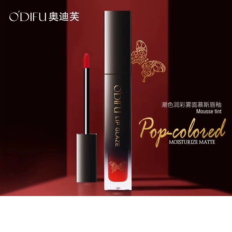 Son môi Audifu Mousse Lip Glaze Matte Giữ ẩm lâu trôi Không Dễ Bám Màu Son Môi Chứa Đủ Màu - Son môi