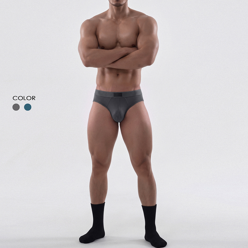 Fuwanshi [Ruisi Series] Striped Ultra-Fine Modal Leather Label Simple Ultra-Soft Ultra-Elastic Men's Briefs