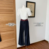 Летние штаны, джинсы, подходит для подростков, свободный крой