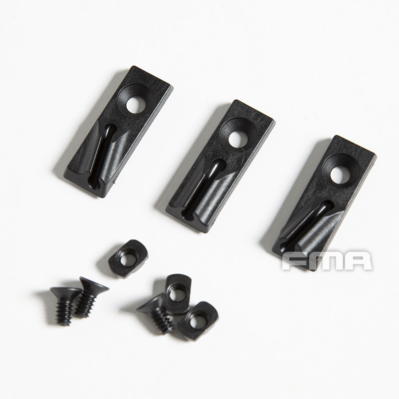 FMA Nylon/Metallschiene Kabel-Organizer Schalter Kabelclip für Taschenlampe PEQ Gehäuse TB1427 Schwarz – Detail 2