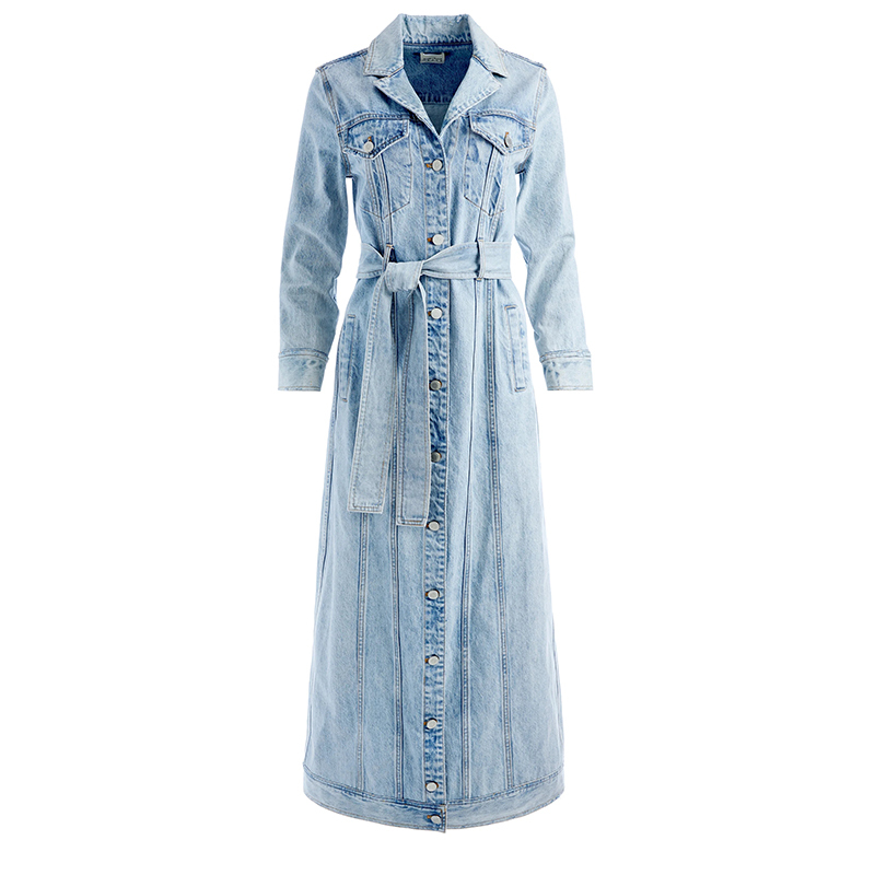 First Encounter with White: Relaxed yet Dynamic, Turkish Imported Denim, Heavy Long Dress, Trench Coat for Women First Encounter with White: Relaxed yet Dynamic, Turkish Imported Denim, Heavy Long Dress, Trench Coat for Women