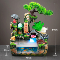 Goldfish fish tank living room small with oxygen desktop self-circulating running water household lucky creative decoration small fish tank