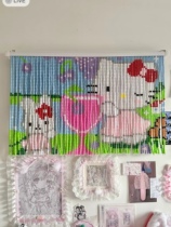 Hello Kitty Beaded Door Curtain Material Pack Little Red Book Decorative Curtain Second-hand Cloakroom Entrance Partition Curtain