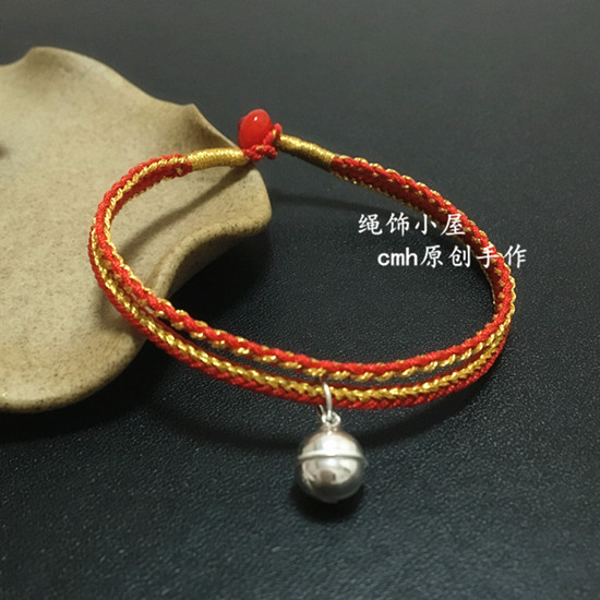 [Fix show] ban đầu handmade phong cách mùa hè phong cách dân tộc handmade đỏ dây đeo tay nam và nữ trang sức vòng chân vật liệu gói - Vòng chân vòng chân nam