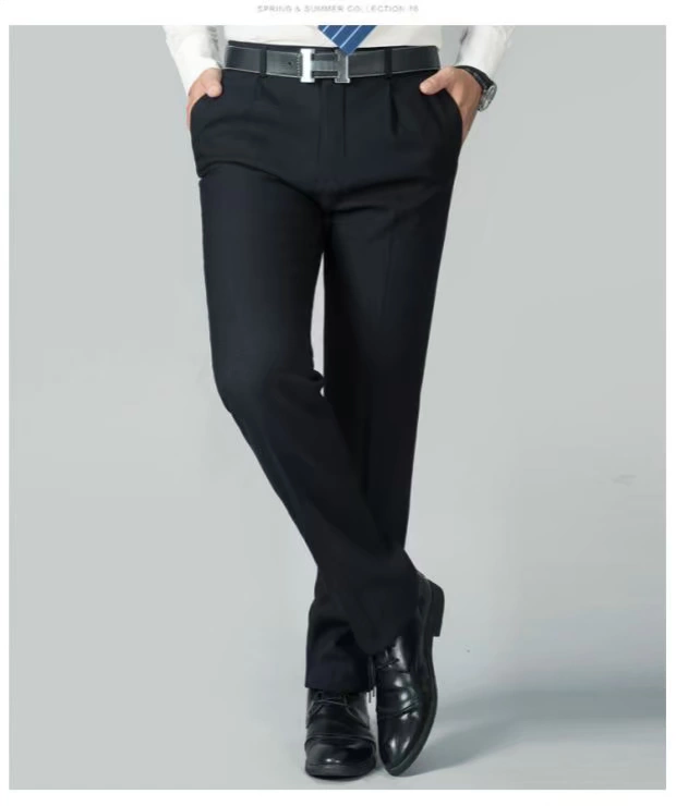 Mùa thu dày quần Pierre Cardin nam trung niên kinh doanh bình thường len phù hợp với quần thẳng công cụ quần lỏng quần tây kaki nam