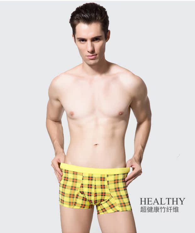 Quần lót nam Boxers Sexy Quần nam góc Quần ngắn Quần short nam Modal Tre sợi Đồ lót nam nội y cao cấp