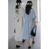 HAVERICE DINING ROOM PACKSPRING People meet people quartets Lazy Teenage Girl nepotism Bubble Sleeves Long Skirt Dress