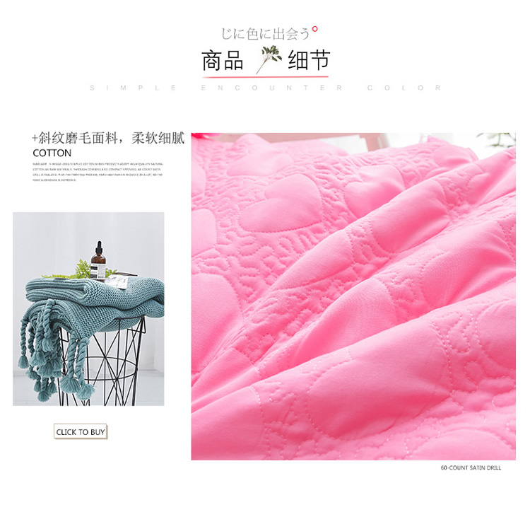 Một gia đình bốn công chúa Hàn Quốc ren gió giường váy màu cộng với khăn trải giường cotton dày màu hồng ren lanh cưới chăn - Bộ đồ giường bốn mảnh bộ chăn ga gối đệm