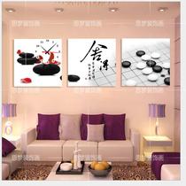 Decorative painting Living room triptych Dining room frameless painting Wall clock wall painting Sofa background wall Decorative painting Hanging painting Shede