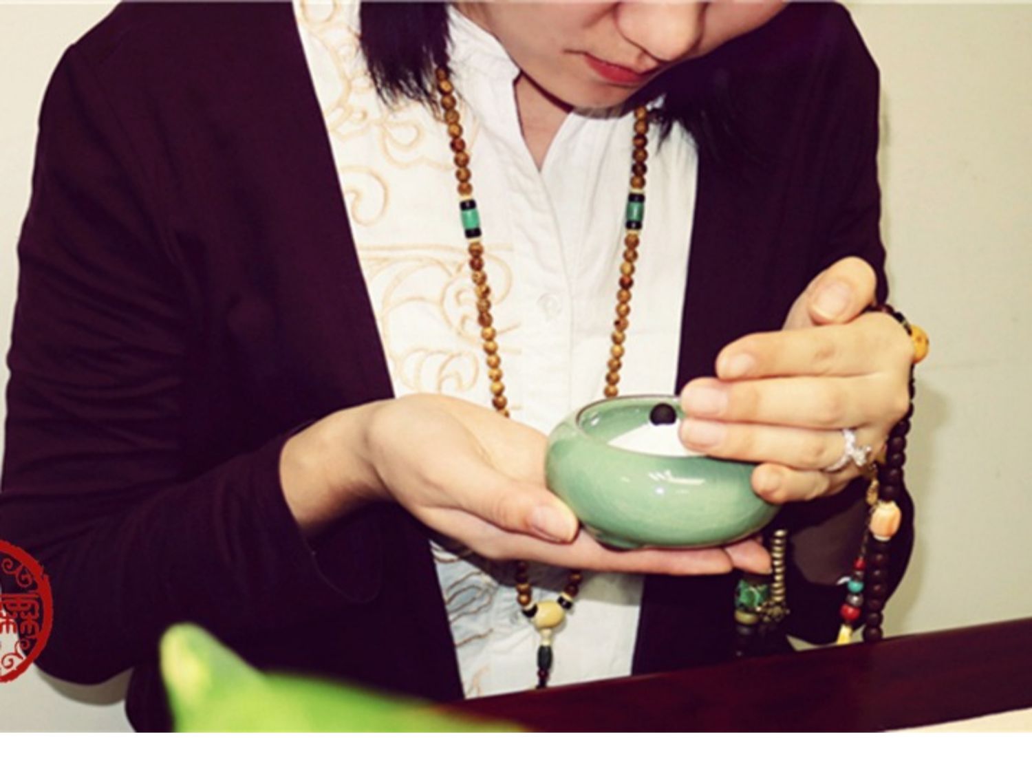 vòng đeo tay gỗ trầm hương 霖 香 荀 十里 香 Handmade tinh khiết tự nhiên phổ biến - Sản phẩm hương liệu 108 hạt trầm hương