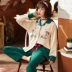 Đồ ngủ mới 2018 nữ mùa thu đông cotton dài tay phiên bản Hàn Quốc thời trang lỏng lẻo kiểu Nhật có thể mặc bên ngoài phù hợp với dịch vụ gia đình