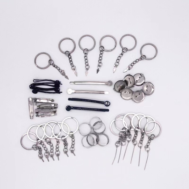 Handmade DIY Keychain Materials and Accessories Semi-Finished Products Soft Clay Doll Lanyard Hairpin Holder Clay Brooch