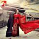 Beautiful Scheming Lady Lin Xintong's Same Style Ancient Costume Queen Chinese-Style Hanfu Wedding Dress Chinese Style Bright Red Bride and Groom Wedding Attire