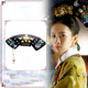 Ancient costume flag head, film and television studio, ancient wig, Qing Dynasty palace princess headband, accessories, tassel crescent moon flag head