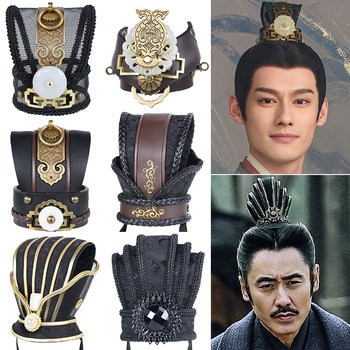 Ancient Men's Headwear, Ancient General's Hairband, Ancient Style Hanfu Men's Hair Accessories, Stage Performance Props